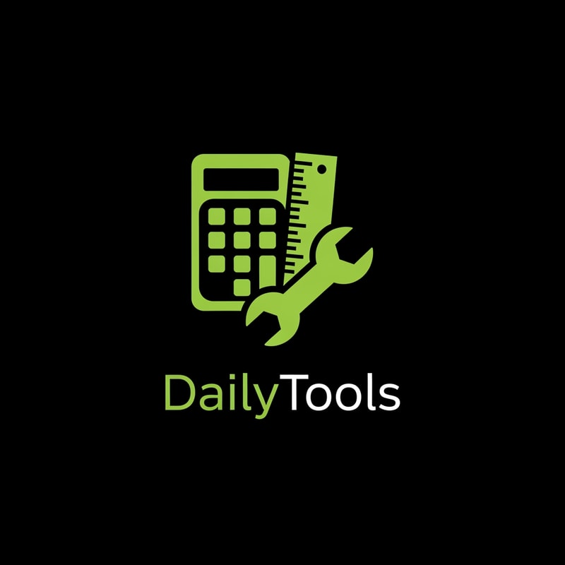 create the app logo for DailyTools App, in which we have differnt calculators and convertors use E9FF70 code for logo with black background