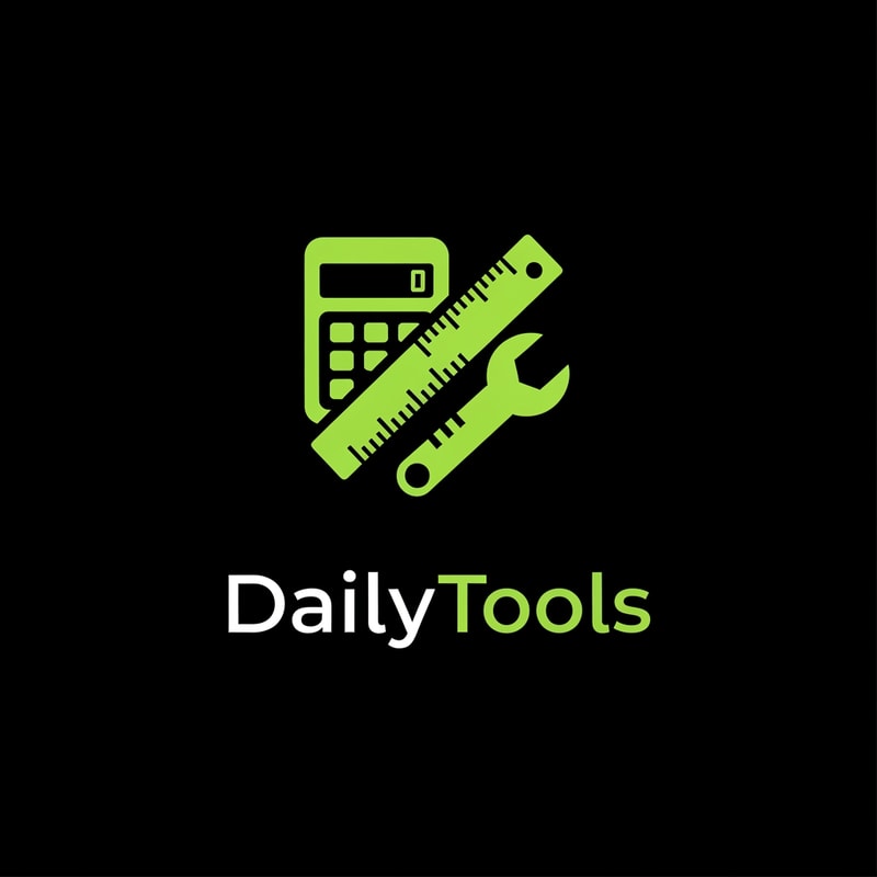 create the app logo for DailyTools App, in which we have differnt calculators and convertors use E9FF70 code for logo with black background