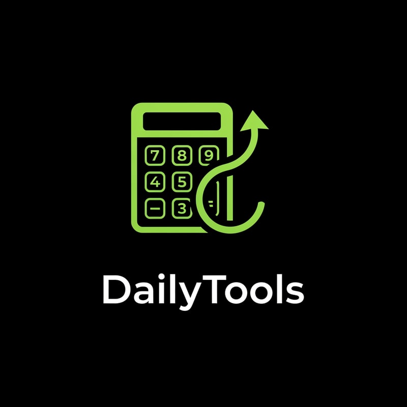 create the app logo for DailyTools App, in which we have differnt calculators and convertors use E9FF70 code for logo with black background