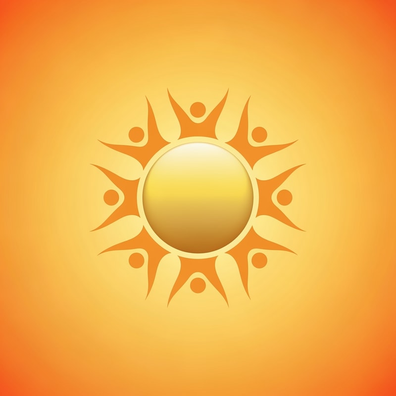 Visual Design
A sun disc in gold
Sun rays subtly shaped like:
Human figures
Open arms / uplifted hands
Figures arranged in a circle → unity & equality
No sharp edges (friendly, humane)
Why it works
Clearly communicates:
Social welfare
Healthcare support
Community development
Very effective for NGOs and foundations
Builds trust at grassroots level