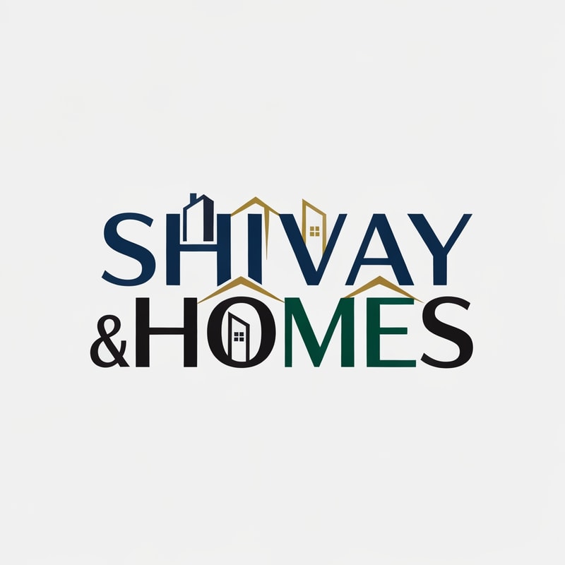 "Design a modern and unique logo for a real estate brand named 'Shivay Homes' where the words 'Shivay' and 'Homes' are creatively merged into a single continuous wordmark. The typography should be elegant, premium, and slightly futuristic with smooth letter transitions. Incorporate subtle real estate elements like rooftops, buildings, or house outlines integrated seamlessly into the lettering. Use a sophisticated color palette such as deep blue, gold, black, or emerald green to convey trust and luxury. The design should be minimal yet distinctive, suitable for branding, signage, and digital use. Avoid clutter, focus on clean lines and a memorable identity."Generate variations (luxury, minimal, traditional, Vastu-inspired, etc.)
in  classy back grounf and unique formation