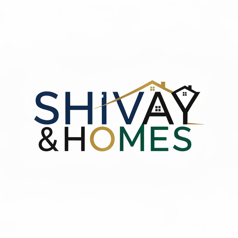 "Design a modern and unique logo for a real estate brand named 'Shivay Homes' where the words 'Shivay' and 'Homes' are creatively merged into a single continuous wordmark. The typography should be elegant, premium, and slightly futuristic with smooth letter transitions. Incorporate subtle real estate elements like rooftops, buildings, or house outlines integrated seamlessly into the lettering. Use a sophisticated color palette such as deep blue, gold, black, or emerald green to convey trust and luxury. The design should be minimal yet distinctive, suitable for branding, signage, and digital use. Avoid clutter, focus on clean lines and a memorable identity."Generate variations (luxury, minimal, traditional, Vastu-inspired, etc.)
