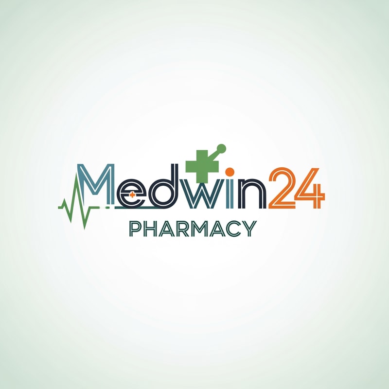medwin24 pharmacy logo a unique style only text not use text
