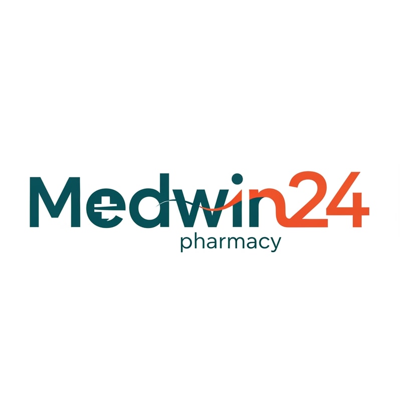 medwin24 pharmacy logo a unique style only text not use tect