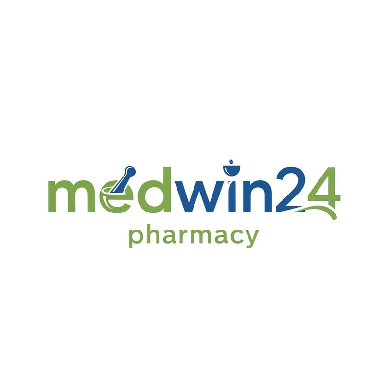 medwin24 pharmacy logo a unique style only text not use tect