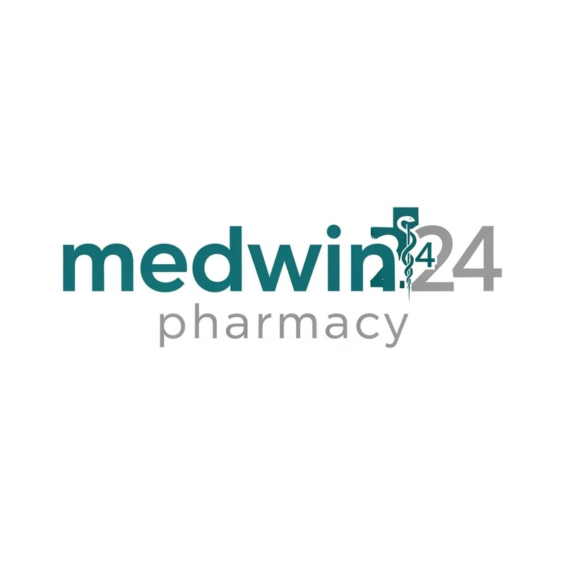 medwin24 pharmacy logo a unique style only text not use tect