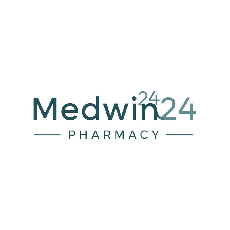 medwin24 pharmacy logo a unique style only text not use tect