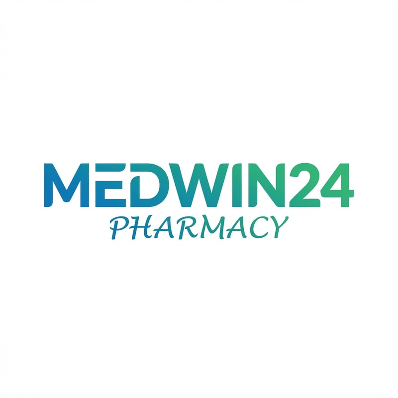 medwin24 pharmacy logo a unique style only text not use text