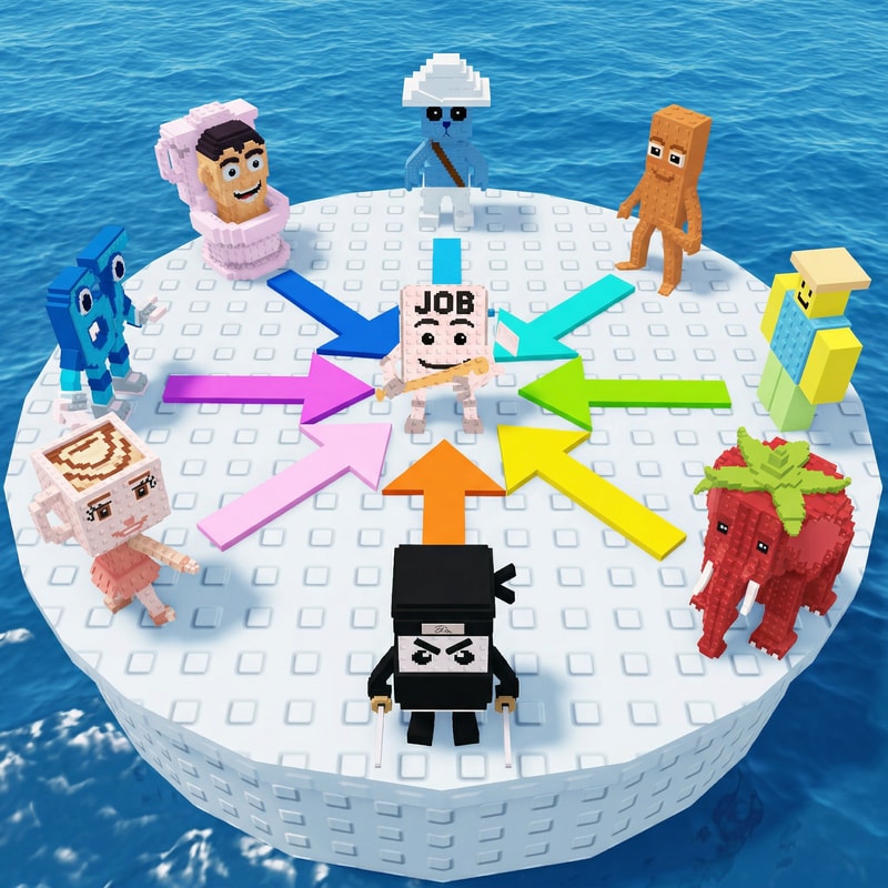 replace these penguins with these characters, ensure the characters are sized down and positioned 1:1 with how the penguins are currently facing, ensure there are no duplicate characters used or warped appearances, shrink them down to make them fit as how the penguins currently fit