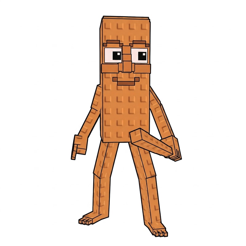 give this character a thick black outline and make him look to the left DO NOT CHANGE ANYTHING ELSE