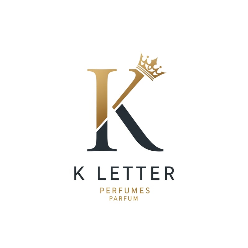 Please make logo for my perfume brand K Letter Add Crown icon