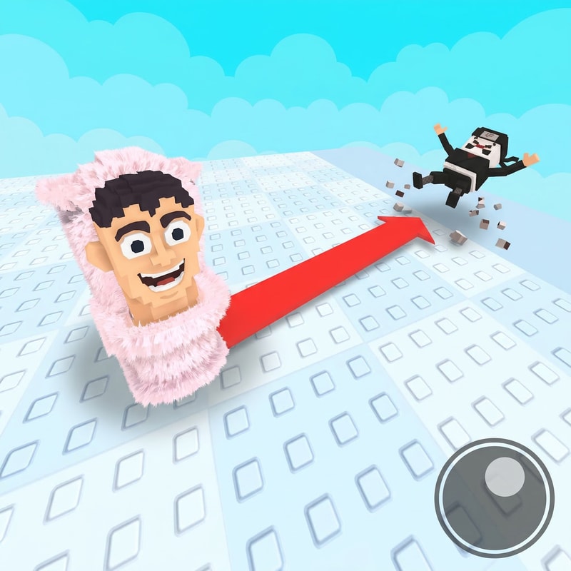 make the ninja guy look like hes falling off the platform instead of just floating off the platform also increase quality of the image DO NOT CHANGE ANYTHING ELSE