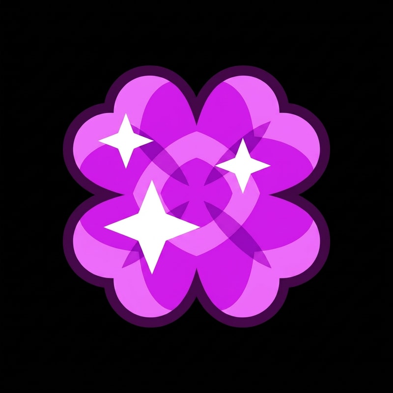 replace the yellow clover with this purple clover DO NOT ALTER THE DESIGN ENSURE THAT THE PURPLE CLOVER SIZES UP TO MATCH THE YELLOW CLOVERS SIZE 1:1