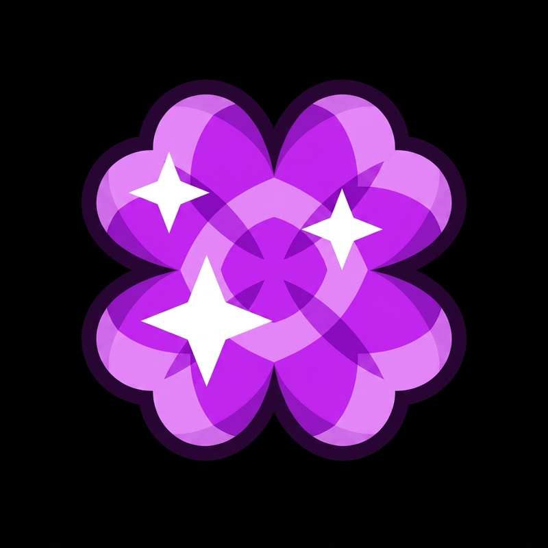 replace the yellow clover with this purple clover DO NOT ALTER THE DESIGN ENSURE THAT THE PURPLE CLOVER SIZES UP TO MATCH THE YELLOW CLOVERS SIZE 1:1