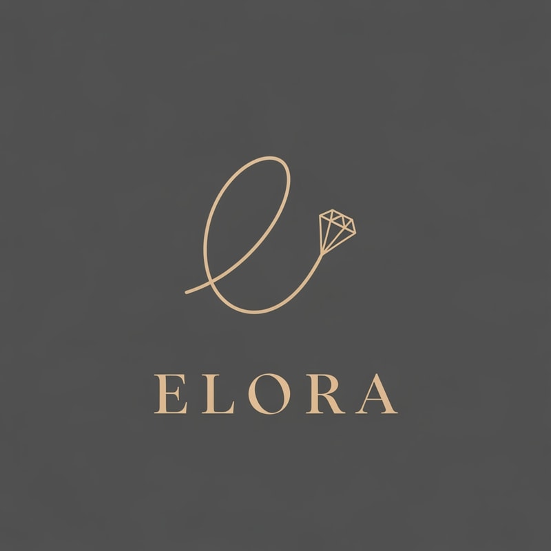Creating a logo for a brand named Elora is an exciting project. Since the name itself sounds elegant, airy, and sophisticated, the visual identity should reflect those qualities.

Here are four distinct design concepts for the Elora jewelry brand, ranging from minimalist to organic:

1. The "Ethereal E" (Minimalist/Modern)
The Concept: A stylized, fine-line letter "E" that mimics the curve of an earring or a delicate gold wire.

Visual Elements: Use a "monoline" style where the letter "E" is formed by one continuous, flowing line. One end of the line could taper off into a small dot or a diamond shape.

Color Palette: Champagne gold on a charcoal grey or cream background.

Typography: A clean, high-contrast Serif font (like Bodoni or Playfair Display) with wide letter spacing.

2. The "Botanical Bloom" (Organic/Boho-Chic)
The Concept: Integrating the name into a soft floral or leaf motif, representing natural beauty and "blooming" elegance.

Visual Elements: A delicate hand-drawn wreath or a single olive branch curving around the name "Elora." This gives the brand a handmade, artisan feel.

Color Palette: Sage green, soft terracotta, or dusty rose.

Typography: An elegant, thin Sans-Serif (like Montserrat Light) to keep the focus on the illustration.

3. The "Celestial Spark" (Luxury/Glamour)
The Concept: Focusing on the light-reflecting quality of earrings.

Visual Elements: A minimalist "North Star" or a cluster of three small four-pointed stars positioned just above the "a" in Elora.

Color Palette: Midnight blue and silver, or white and rose gold.

Typography: A bold, modern Serif font with sharp edges to convey high-end luxury.

4. The "Abstract Silhouette" (Artistic/Unique)
The Concept: A logo that hints at the product without being too literal.

Visual Elements: Two overlapping circles or teardrop shapes of different thicknesses, representing the symmetry of a pair of earrings.

Color Palette: Monochromatic black and white for a timeless, high-fashion look.

Typography: A custom script or a very fluid, "hand-written" calligraphy style for the word "Elora."