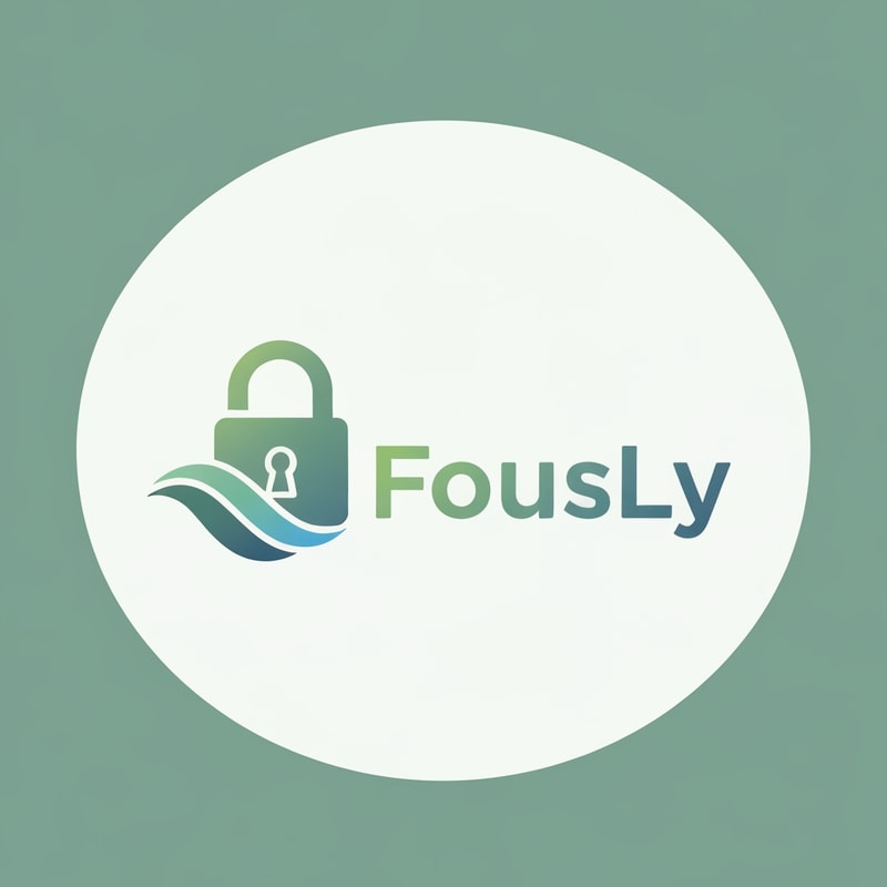 create a logo for the APP called FocusLy the app is for clam and treatment