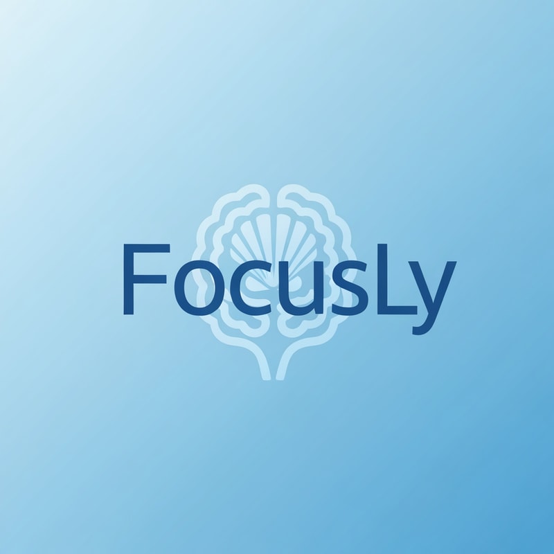 create a logo for the APP called FocusLy the app is for clam and treatment