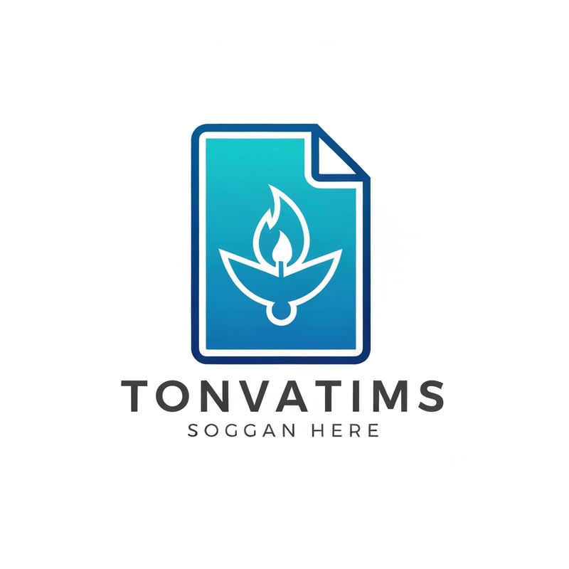 A professional logo featuring a stylized document icon in blue and teal. At the very center of the document, a bright, modern flame symbol, inspired by the shape of a traditional Nepali Panaas lamp, is lit. The lines defining the lamp are sharp and digital. The overall composition signifies innovation, security, and knowledge. The typography below is simple, balanced, and modern.