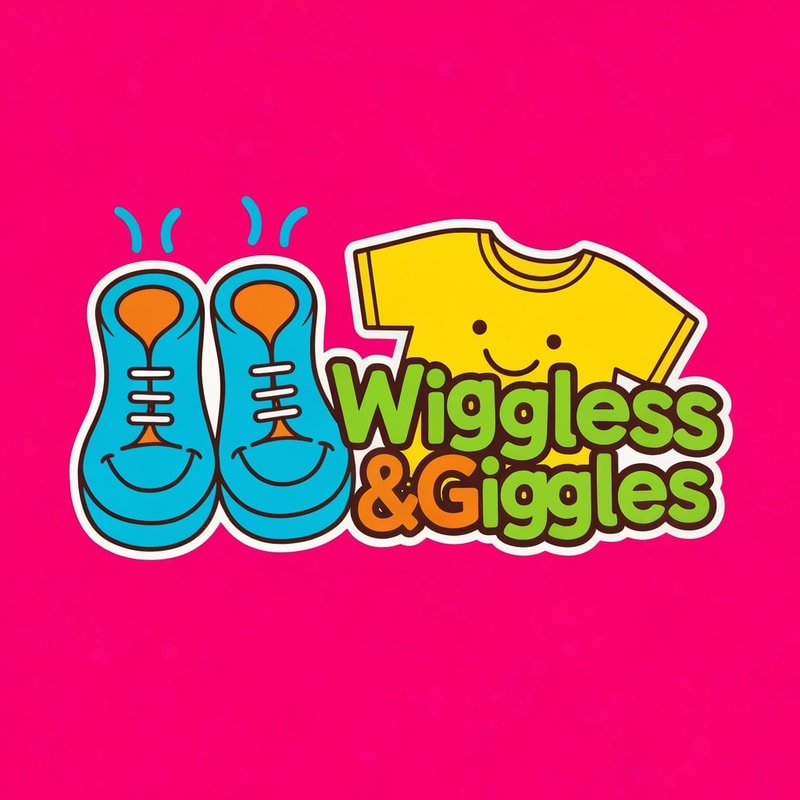 Create Colorful Logo for a Thrift shop that sells baby Clothes Name of the shop is Wiggles&Giggles
