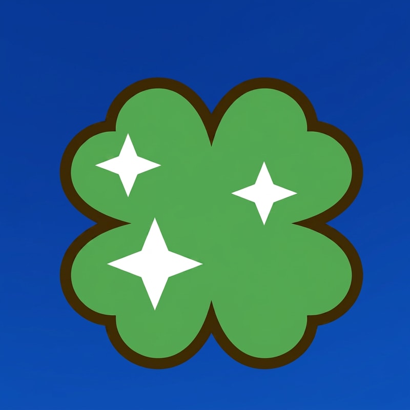 make this clover a basic green do not change anything else about it simply do a color swap from gold to green. do not include multiple shades of green in the clover.