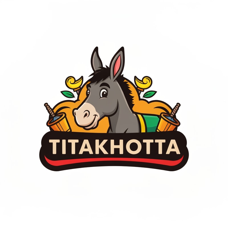Titakhotta logo design with donkey