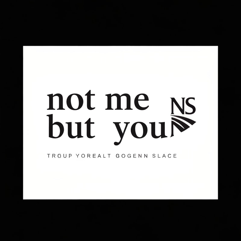 Professional logo design with "not me but you" and nss logo