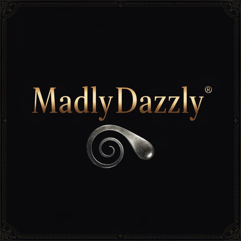make me a logo for jewellery website for oxidised jewelleries, company name madlydazzly