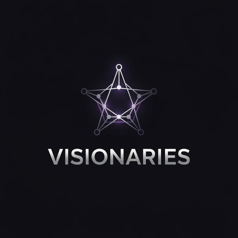 Develop a logo for a WhatsApp group of extraordinary individuals named " Visionaries".A logo who's layout and color scheme screams SOPHISTICATED and ELITE.