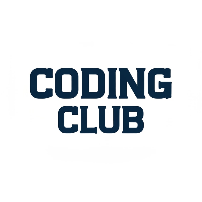 i need a logo type which coding club written on it 
it shld be bold strong 
like how text will be there on varsity jackets