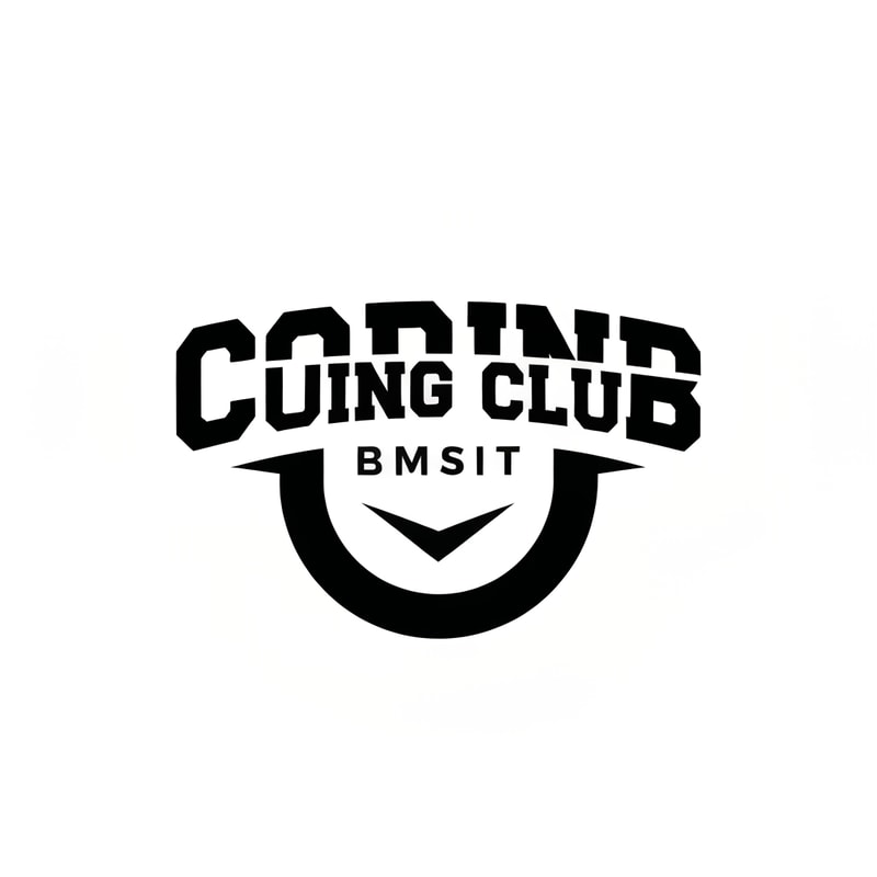 i need a logo type which coding club written on it
below tht BMSIT 
a lil bit curve like upside down u
it shld be bold strong 
like how text will be there on varsity jackets