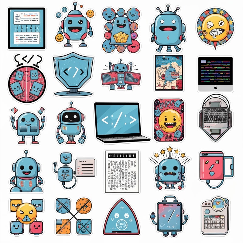 coding related stickers unique fun catchy
