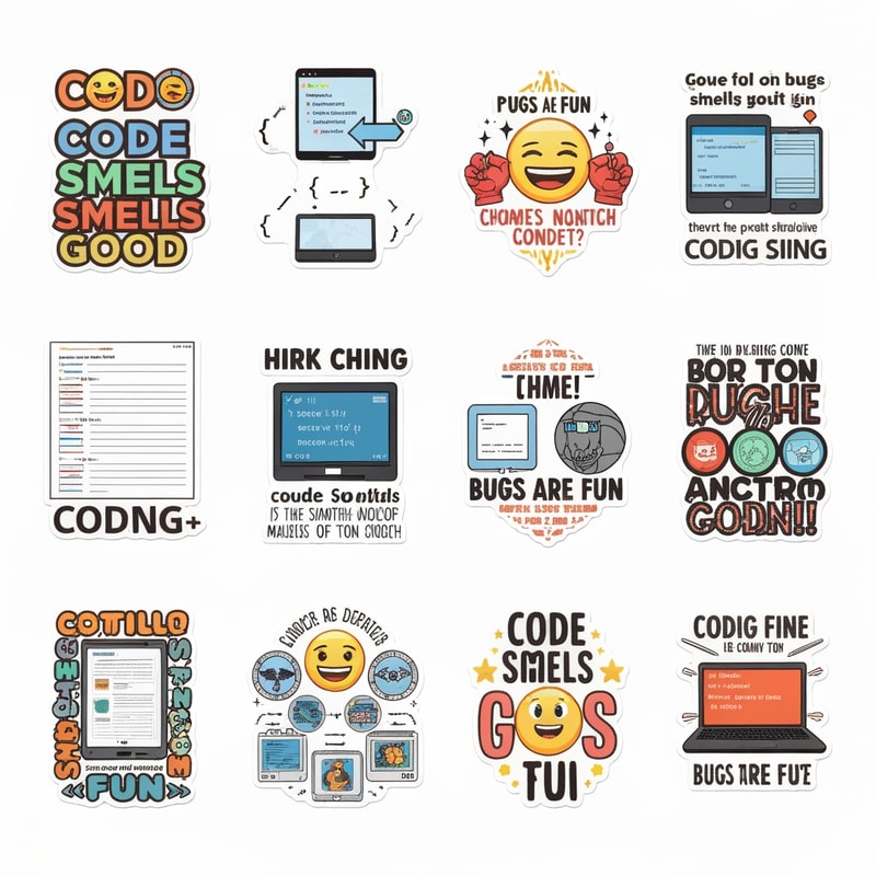 coding related stickers unique fun catchy wid some text single single