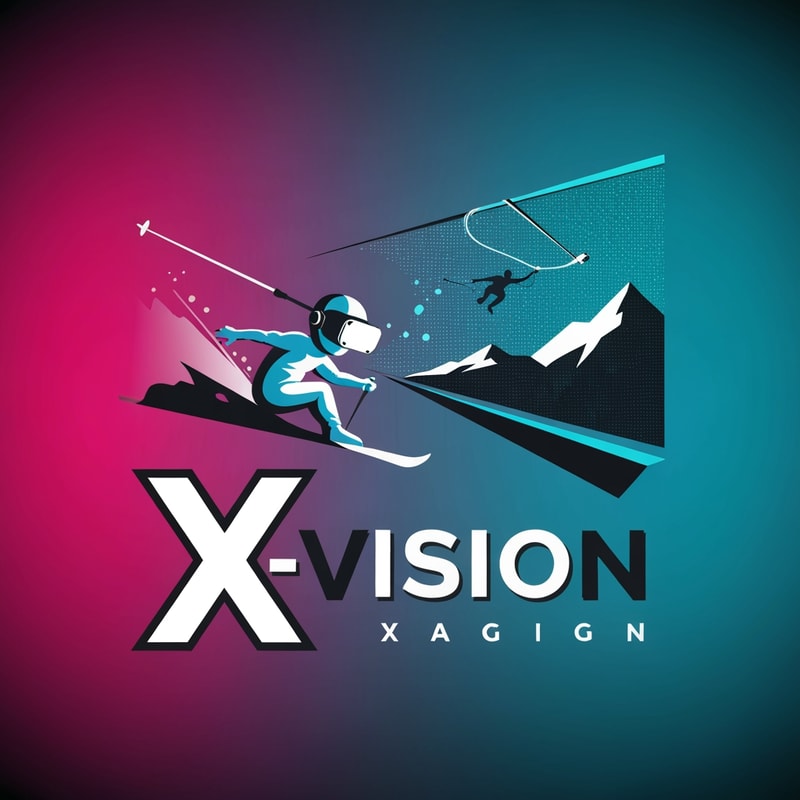 i want to create a logo for X-vision. Its a company which offer a safe oppurtinity to try extreme sport via VR