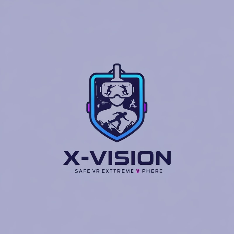 i want to create a logo for X-vision. Its a company which offer a safe oppurtinity to try extreme sport via VR