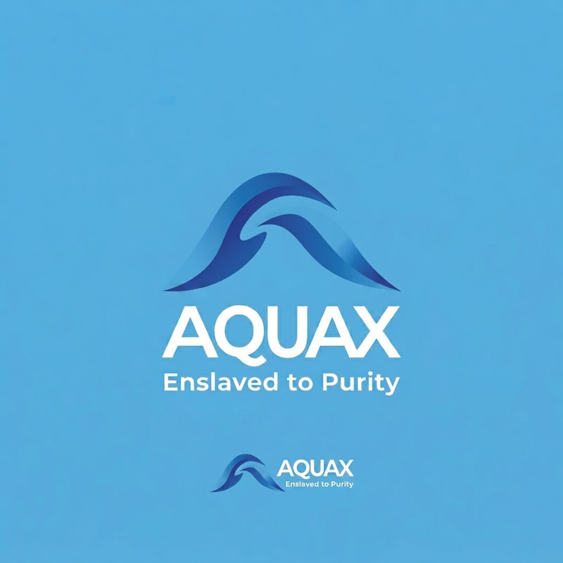 can u write "AQUAX" in plsce of "AQUA" and in white colorAND "Enslaved to Purity" in place of "Slogan here" and and light sky blue background