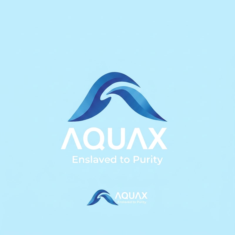 can u write "AQUAX" in plsce of "AQUA" and in white colorAND "Enslaved to Purity" in place of "Slogan here" and 2nd picture shoulb be usde as a background color