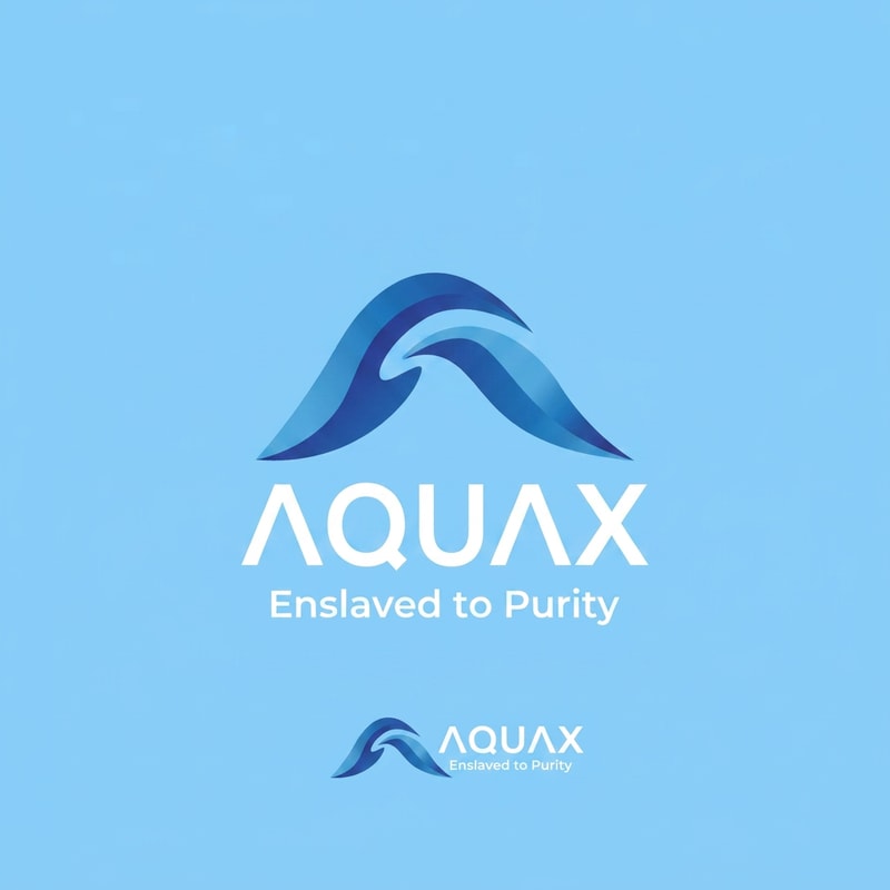 can u write "AQUAX" in plsce of "AQUA" and in white colorAND "Enslaved to Purity" in place of "Slogan here" and 2nd picture shoulb be usde as a background color