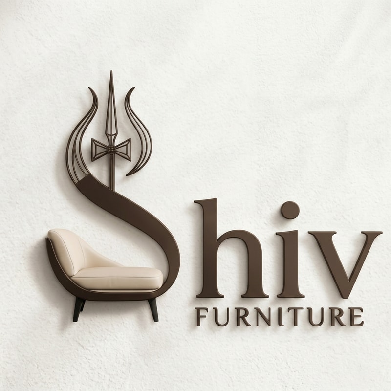 keep the whole logo same but make S h i v filld with brown  color and trishul and damru in outline only