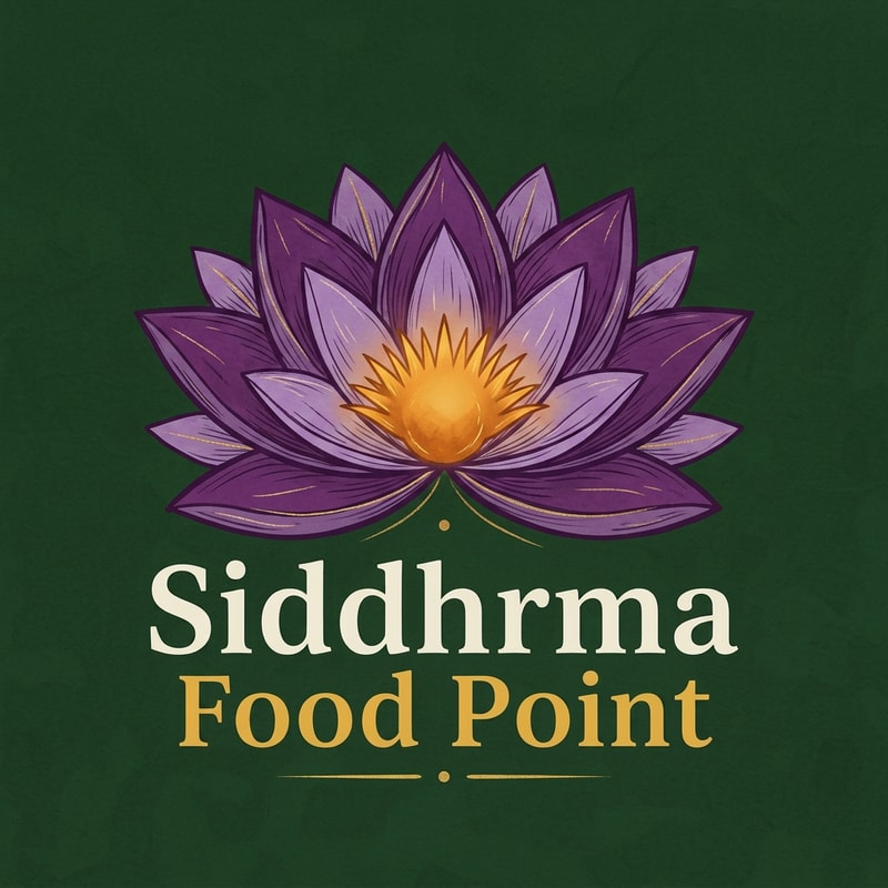 i want creat logo for siddhrma food ponit.