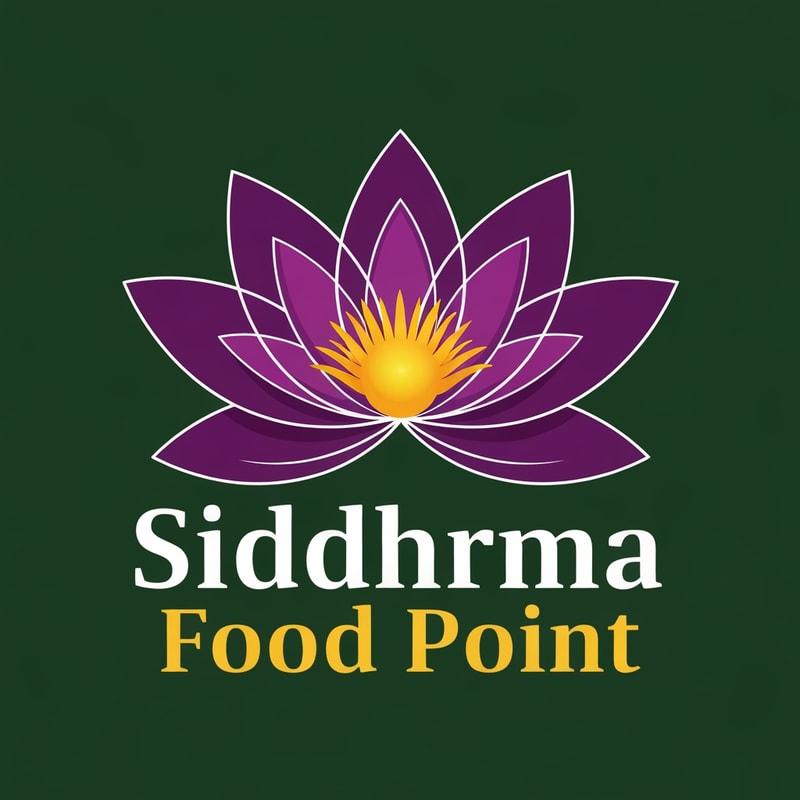 i want creat logo for siddhrma food ponit.