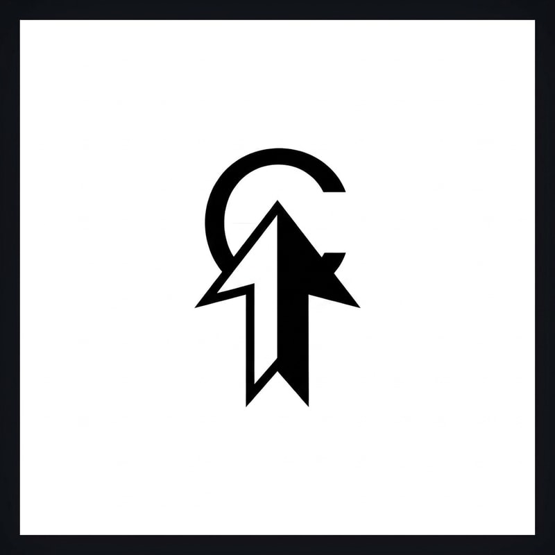 could you make an geometrical upward facing arrow as you can see in my provided image for reference. just change the bars with that arrow