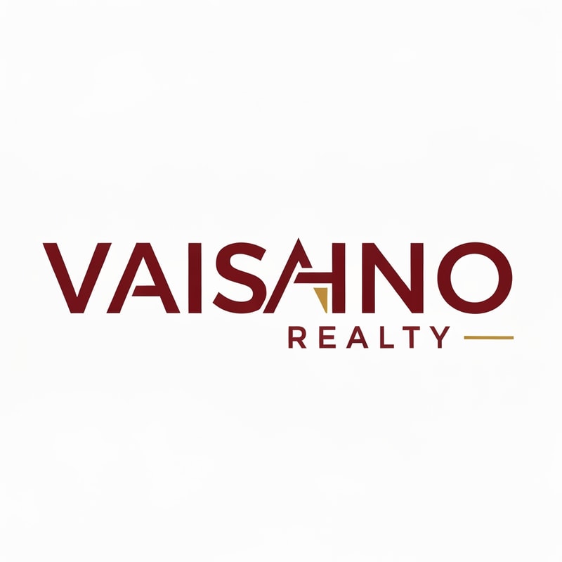 Design a premium wordmark logo for a real estate brand named "Vaishno Realty" where the logo is fully integrated into the text instead of using a separate icon.

In the word "VAISHNO", replace the letter "A" with a sharp, geometric triangular peak symbol inspired by a mountain, representing growth, stability, and a subtle connection to Vaishno Devi. The integration should feel natural and minimal, not decorative.

Typography should be bold, uppercase, sans-serif, with clean spacing and strong alignment. "VAISHNO" should be prominent, and "REALTY" smaller and spaced out below or beside it.

Use a deep maroon or rich red as the primary color with refined gold accents. Keep the design minimal, symmetrical, and highly professional, suitable for a premium real estate company.

Avoid religious imagery, temple shapes, or complex illustrations. The final logo should feel modern, powerful, and trustworthy, and must work well on signage, construction boards, and business cards.

Focus on simplicity, geometric precision, and strong visual identity.