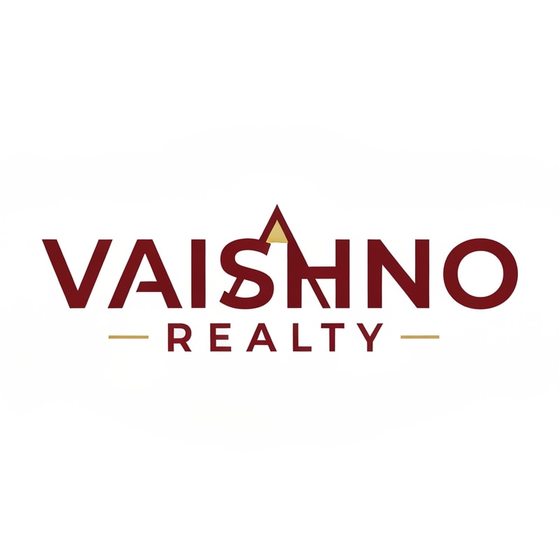 Design a premium wordmark logo for a real estate brand named "Vaishno Realty" where the logo is fully integrated into the text instead of using a separate icon.

In the word "VAISHNO", replace the letter "A" with a sharp, geometric triangular peak symbol inspired by a mountain, representing growth, stability, and a subtle connection to Vaishno Devi. The integration should feel natural and minimal, not decorative.

Typography should be bold, uppercase, sans-serif, with clean spacing and strong alignment. "VAISHNO" should be prominent, and "REALTY" smaller and spaced out below or beside it.

Use a deep maroon or rich red as the primary color with refined gold accents. Keep the design minimal, symmetrical, and highly professional, suitable for a premium real estate company.

Avoid religious imagery, temple shapes, or complex illustrations. The final logo should feel modern, powerful, and trustworthy, and must work well on signage, construction boards, and business cards.

Focus on simplicity, geometric precision, and strong visual identity.