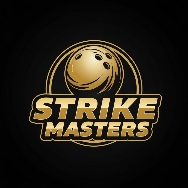 Generate a logo for brand named "Strike masters" it is related to bowling