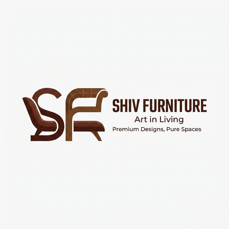 just make that abstract logo in brown and should look like furniture logo as there is the already some sofa and bed in that but it should visually look lika that too