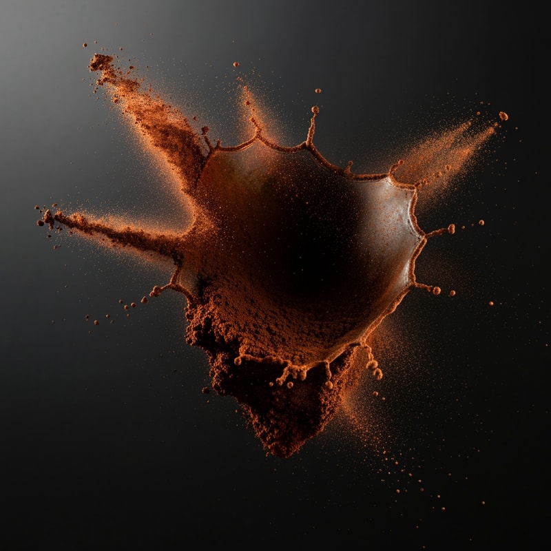 Coffee Powder Splash Concept (Very Premium)

Nestlé coffee powder jar placed at the center surrounded by rich dark coffee powder bursting outward in a smooth splash effect, fine powder particles frozen in motion, deep brown monochrome background, soft dramatic lighting, glossy reflections on jar surface, premium coffee advertisement style, hyper-realistic textures, shallow depth of field, clean composition