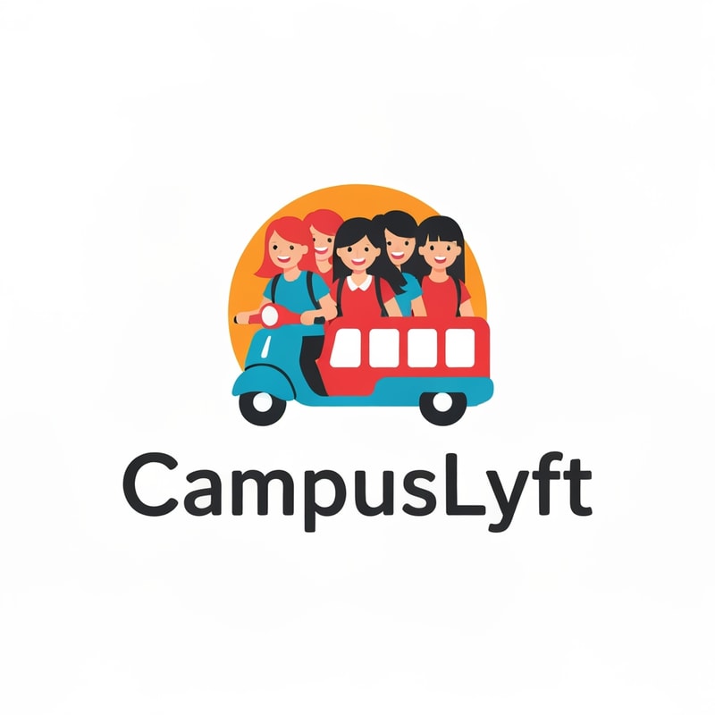 Deaign a wonderful logo for the app 'CampusLyft' it is a camus ride sharing app. The logo should be very impressive