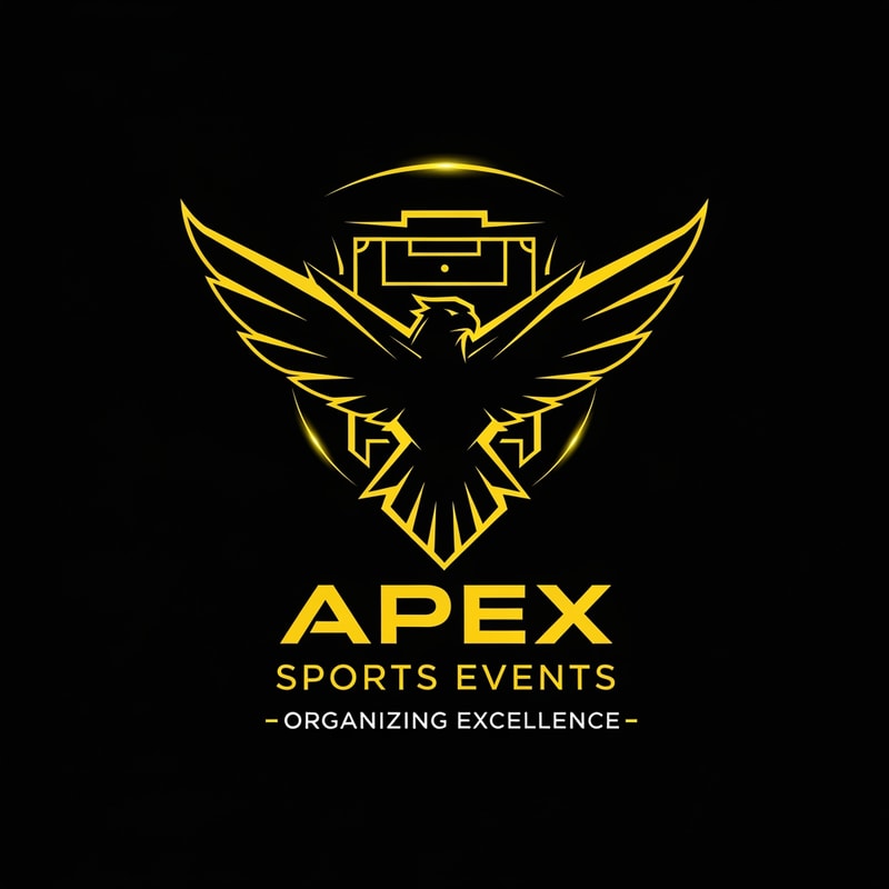 a logo of a sport tournament organising group with balck and yellow theme