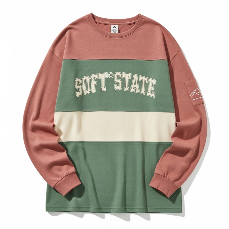 Créame un diseño de ropa de adolescente chico q ponga Soft°State