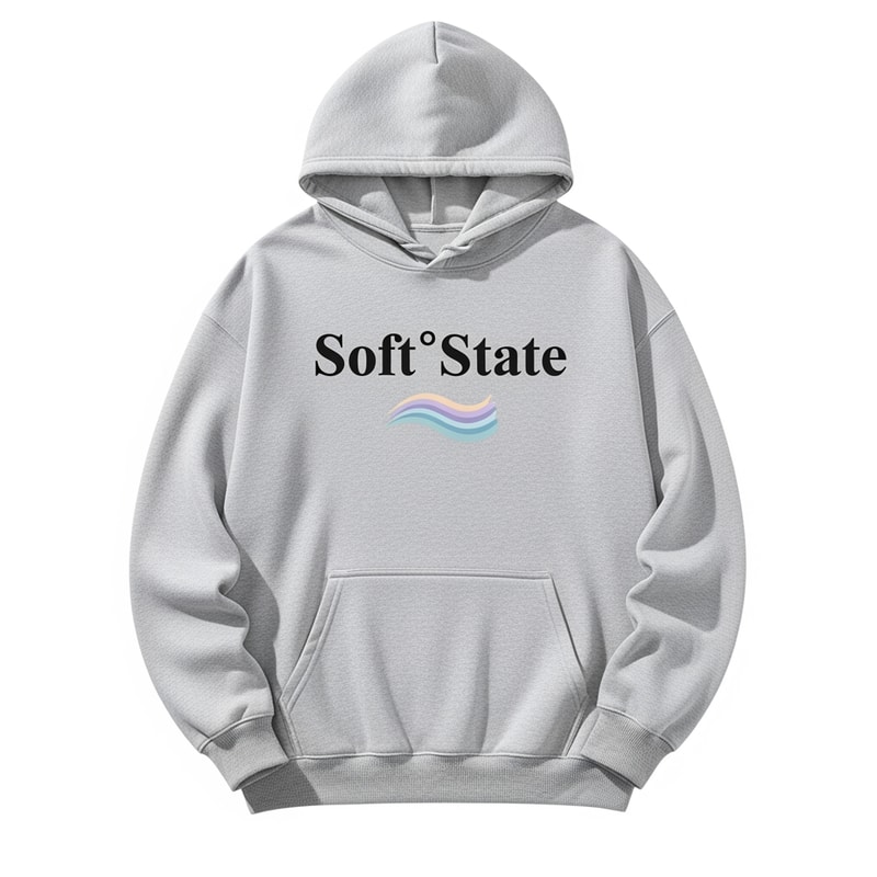 Créame un diseño de ropa de adolescente chico q ponga Soft°State